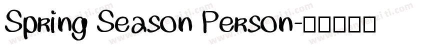 Spring Season Person字体转换